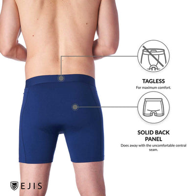 Essential Men's Boxer Briefs with Pouch - Mix 6-Pack - Ejis