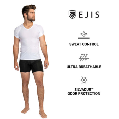 Ultra Breathable V-Neck Sweat Proof Undershirt for Men - Ejis