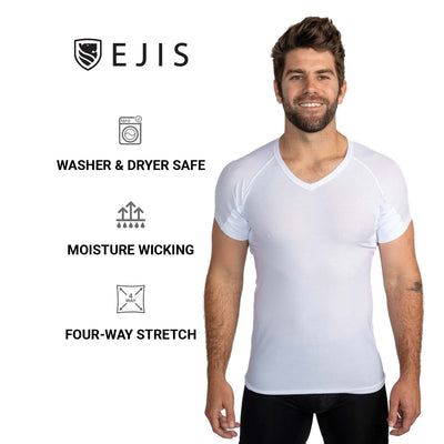 Ultra Breathable V-Neck Sweat Proof Undershirt for Men - Ejis