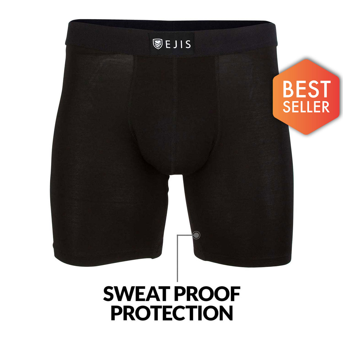 Sweat Proof Boxer Brief + Comfort Pouch // Black + Red (XS) - Ejis - Touch  of Modern