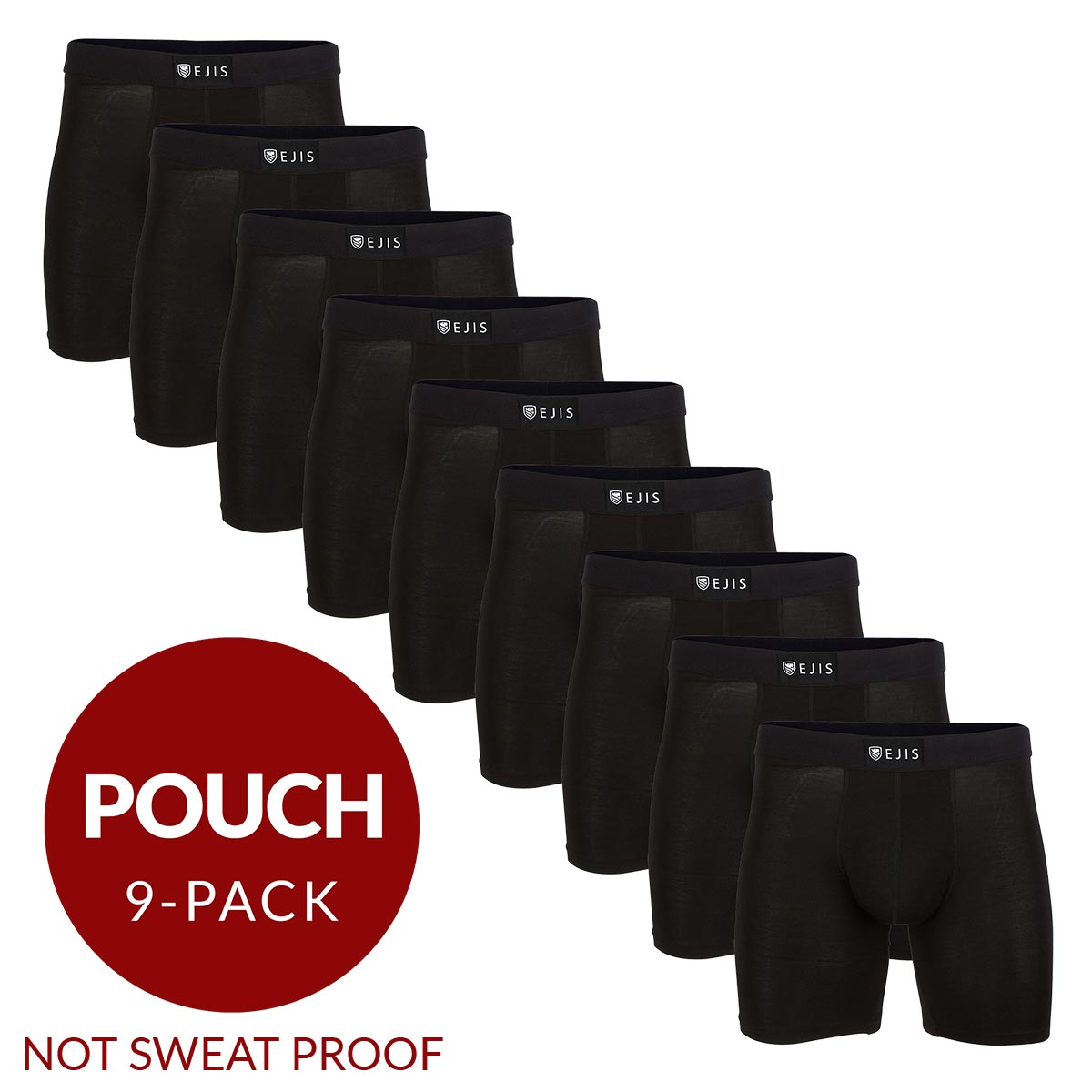 Ejis Sweatproof Mens Boxer Briefs Modal Pouch Underwear w