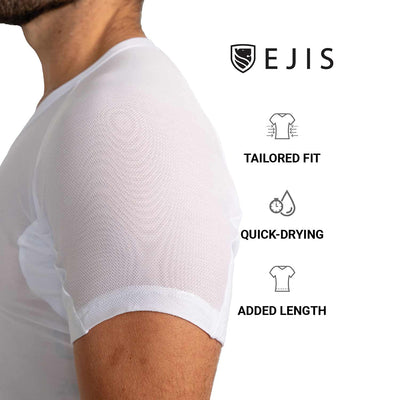 Ultra Breathable Deep V Sweat Proof Undershirt for Men - Ejis