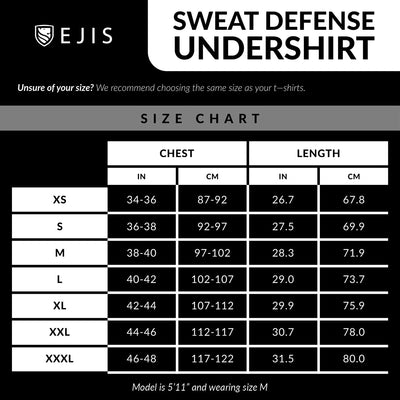 Ultra Breathable Deep V Sweat Proof Undershirt for Men - Ejis