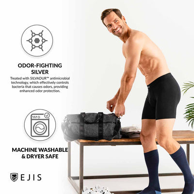 Essential Men's Boxer Briefs with Fly - Stripe 3-Pack - Ejis