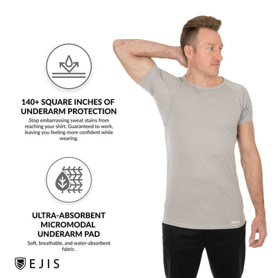 Cotton Crew Neck Sweat Proof Undershirt - Ejis