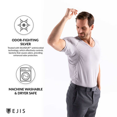 Micro Modal V-Neck Sweat Proof Undershirt - Ejis