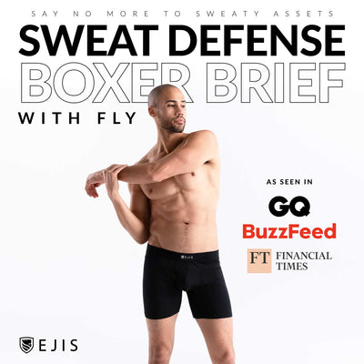 Sweat Proof Boxer Briefs with Fly - Ejis