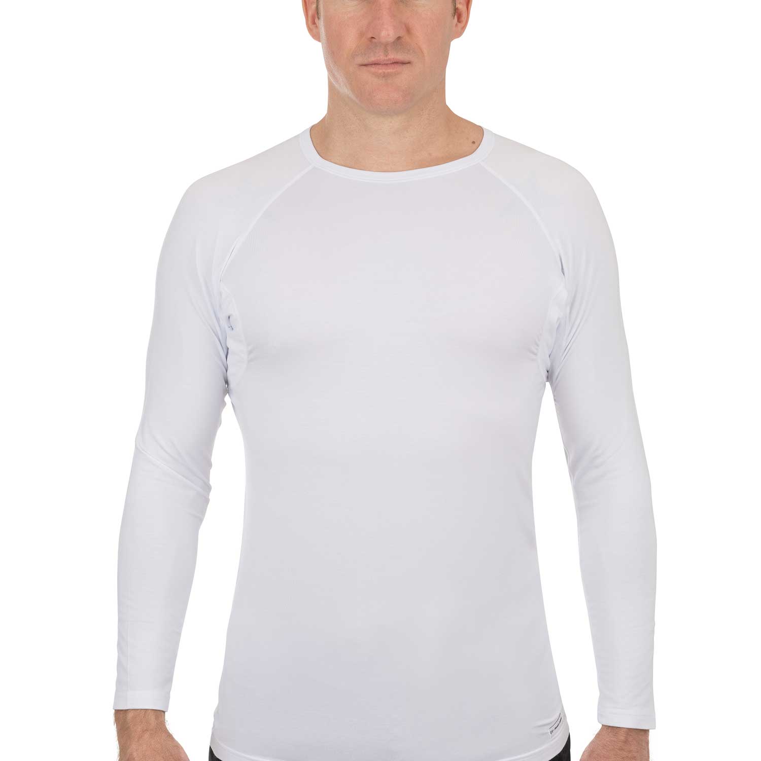 Ejis Men's Sweat Proof Undershirt, V Neck, Anti-Odor Silver, Cotton, Sweat  Pads (Small, White) price in UAE,  UAE